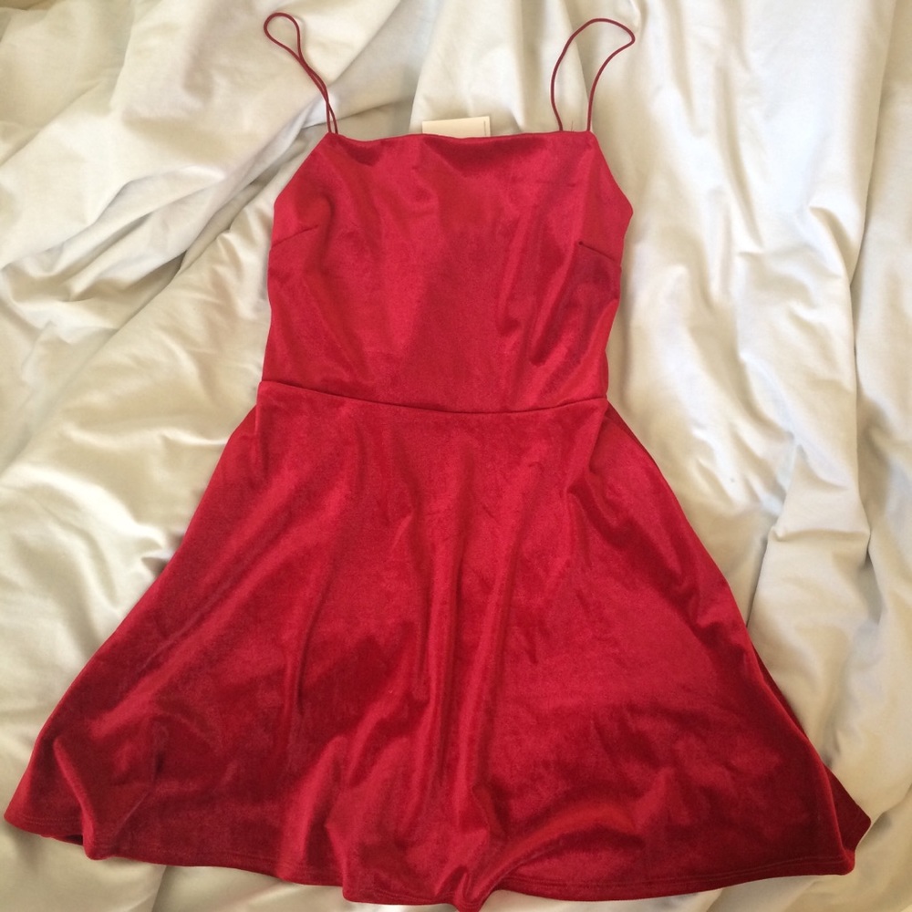 Urban Outfitters RedVelvet Straightneck Mini Dress